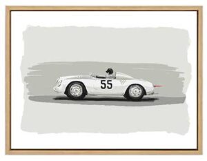 Porsche 718 Vintage Race Car Wall Art