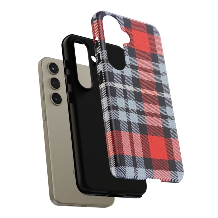 Martini-Themed Tartan Fabric Design Phone Case for iPhone, Samsung, and Pixel - Image 10