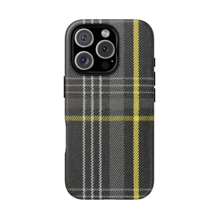 Golf GTI Yellow Plaid Phone Case for iPhone, Samsung, and Pixel