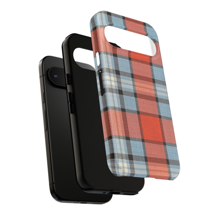 Gulf-Themed Tartan Fabric Design Phone Case for iPhone, Samsung, and Pixel - Image 22