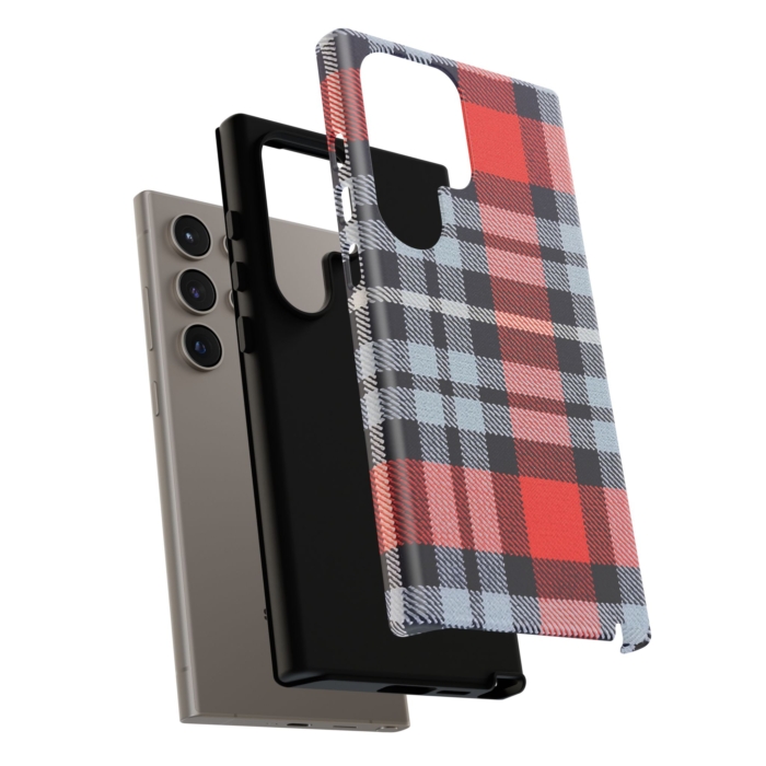 Martini-Themed Tartan Fabric Design Phone Case for iPhone, Samsung, and Pixel - Image 15