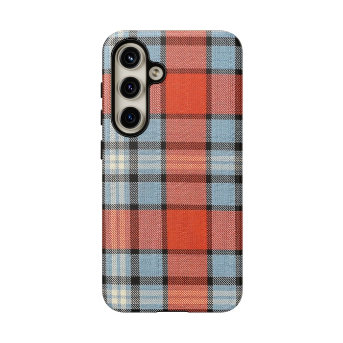 Gulf-Themed Tartan Fabric Design Phone Case for iPhone, Samsung, and Pixel - Image 7