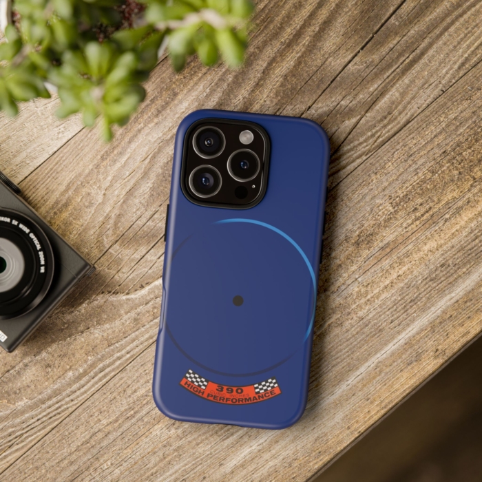 Blue 390 FE Engine Phone Case for iPhone, Samsung, and Pixel - Image 4
