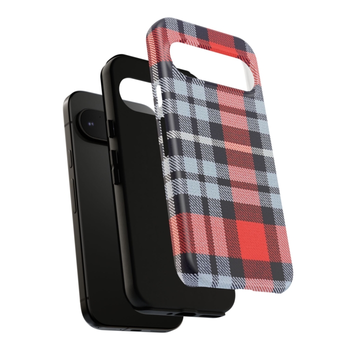 Martini-Themed Tartan Fabric Design Phone Case for iPhone, Samsung, and Pixel - Image 22
