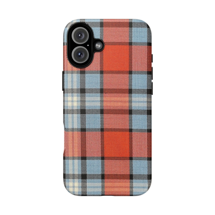 Gulf-Themed Tartan Fabric Design Phone Case for iPhone, Samsung, and Pixel - Image 18