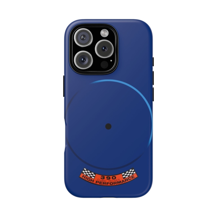 Blue 390 FE Engine Phone Case for iPhone, Samsung, and Pixel