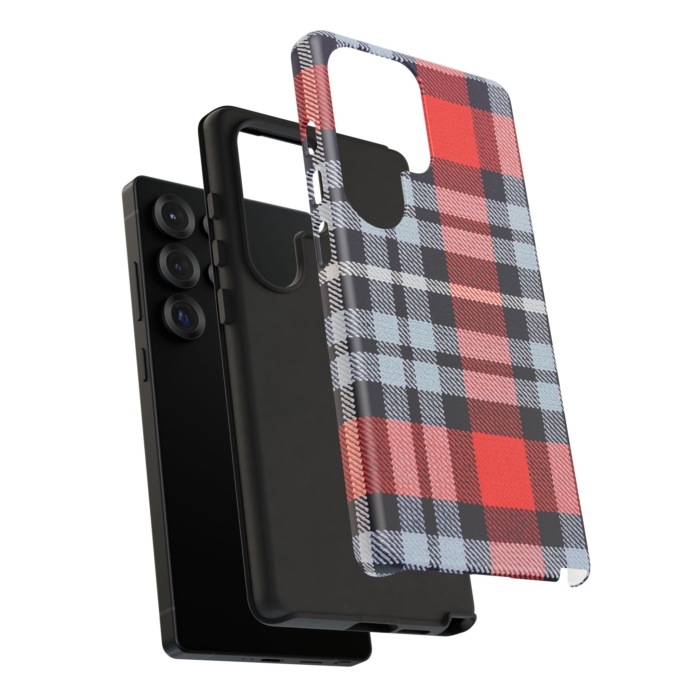 Martini-Themed Tartan Fabric Design Phone Case for iPhone, Samsung, and Pixel - Image 27