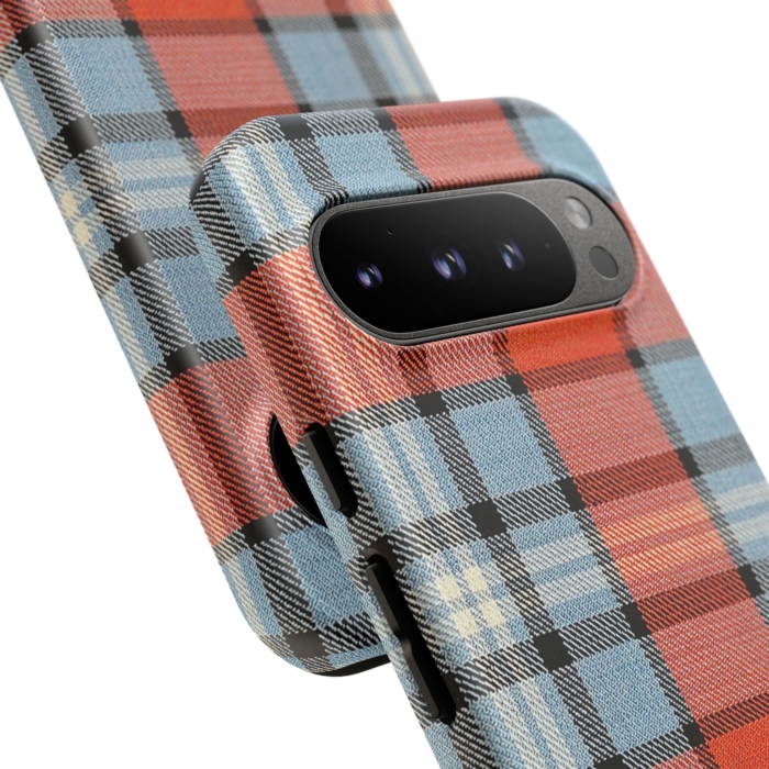 Gulf-Themed Tartan Fabric Design Phone Case for iPhone, Samsung, and Pixel - Image 21