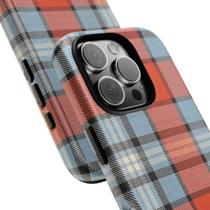 Gulf-Themed Tartan Fabric Design Phone Case for iPhone, Samsung, and Pixel - Image 2