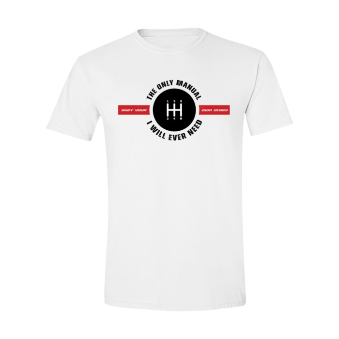Only Manual I Need 5-speed Tee for Car Guys and Dads - Image 5