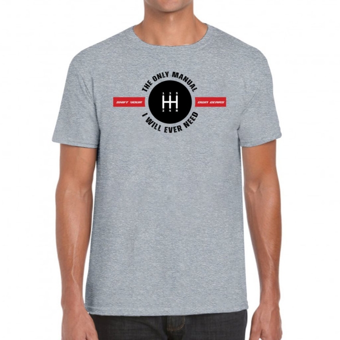 Only Manual I Need 5-speed Tee for Car Guys and Dads - Image 8