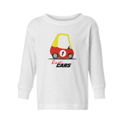 Race Car Toddler Long Sleeve Tee