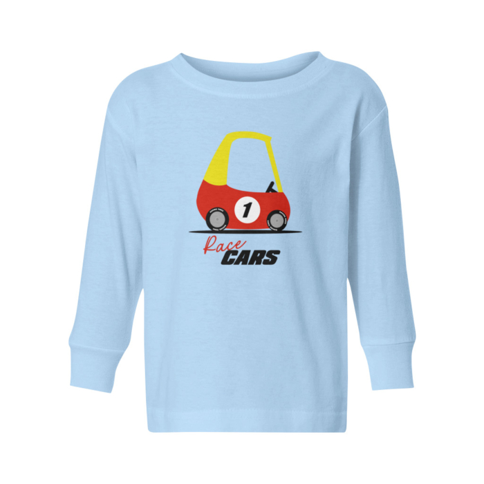 Race Car Toddler Long Sleeve Tee - Image 3